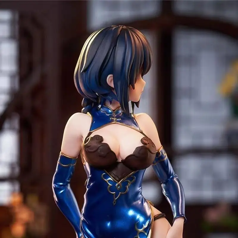 

Anime Character Nangong Cherry Handmade Cheongsam Miss High Quality Handmade Model Desktop Ornament Collection Gift Toy