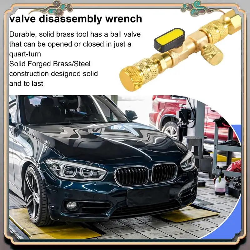 

Reliable-R410A R22 Инструмент для удаления сердечника клапана HVAC с двойным портом SAE (без потери газа)