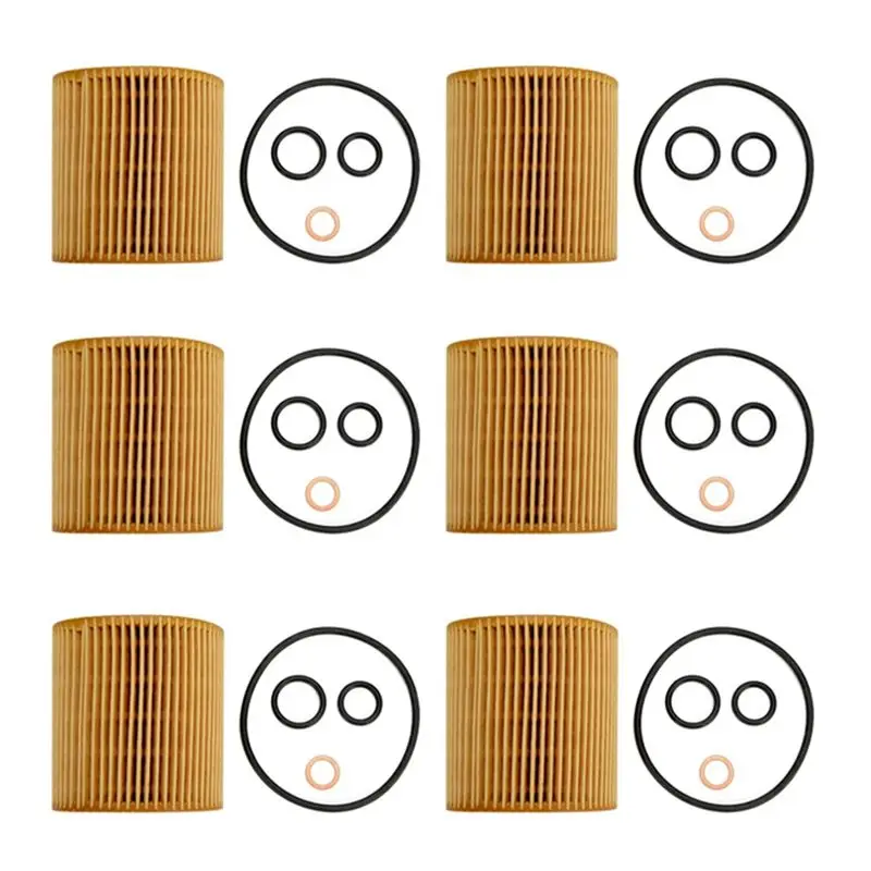 

Hot Trend-6X Oil Filter 11427508969 For BMW 1 3 5 Series X1 X3 Z4 Roadster E46 E81 E87 E90 E60 E61 E84 E83