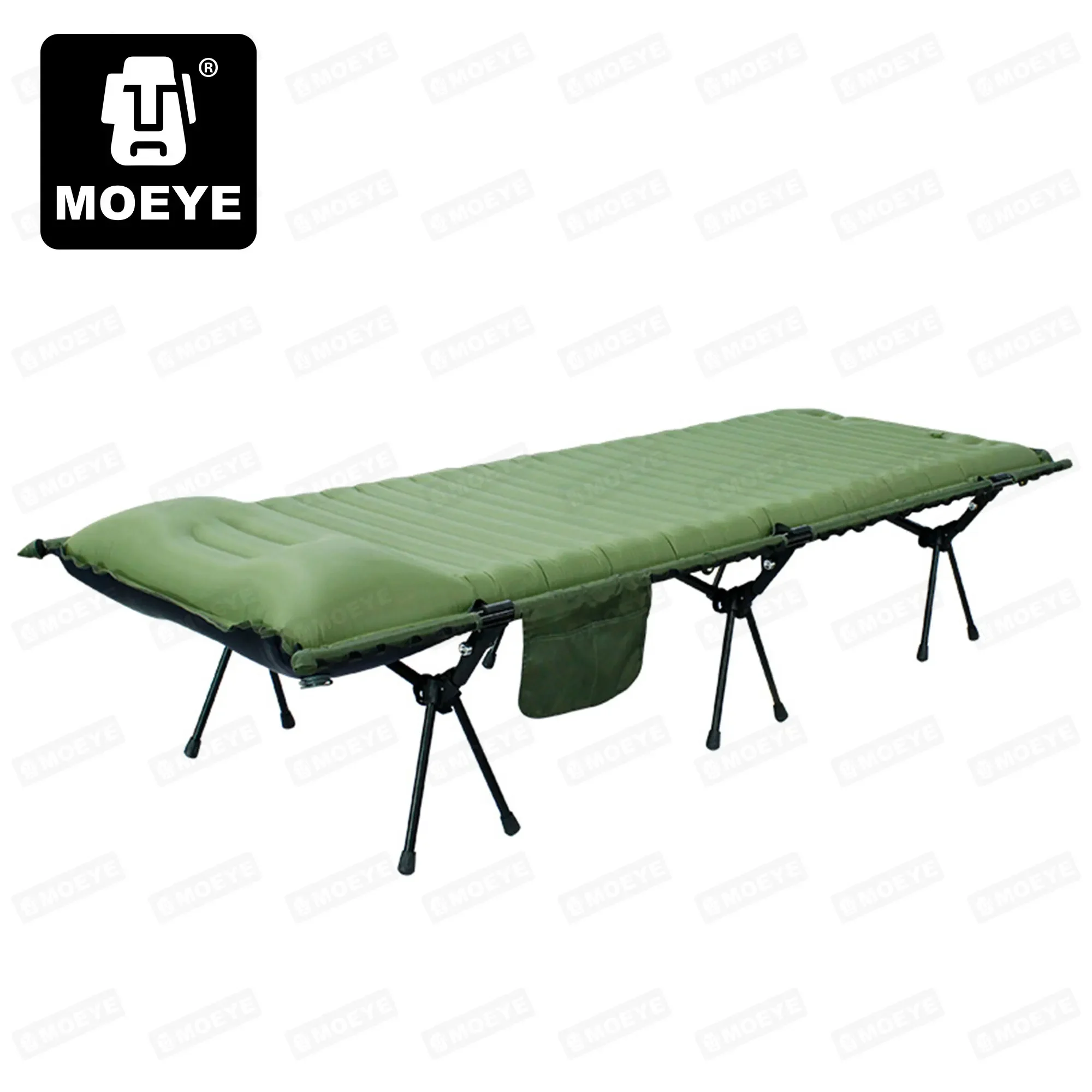 MOEYE Inflatable Sleeping Folding Bed for Camping Tent Camping Portable Folding Self Inflating Bed Office Siesta Noon Break Bed