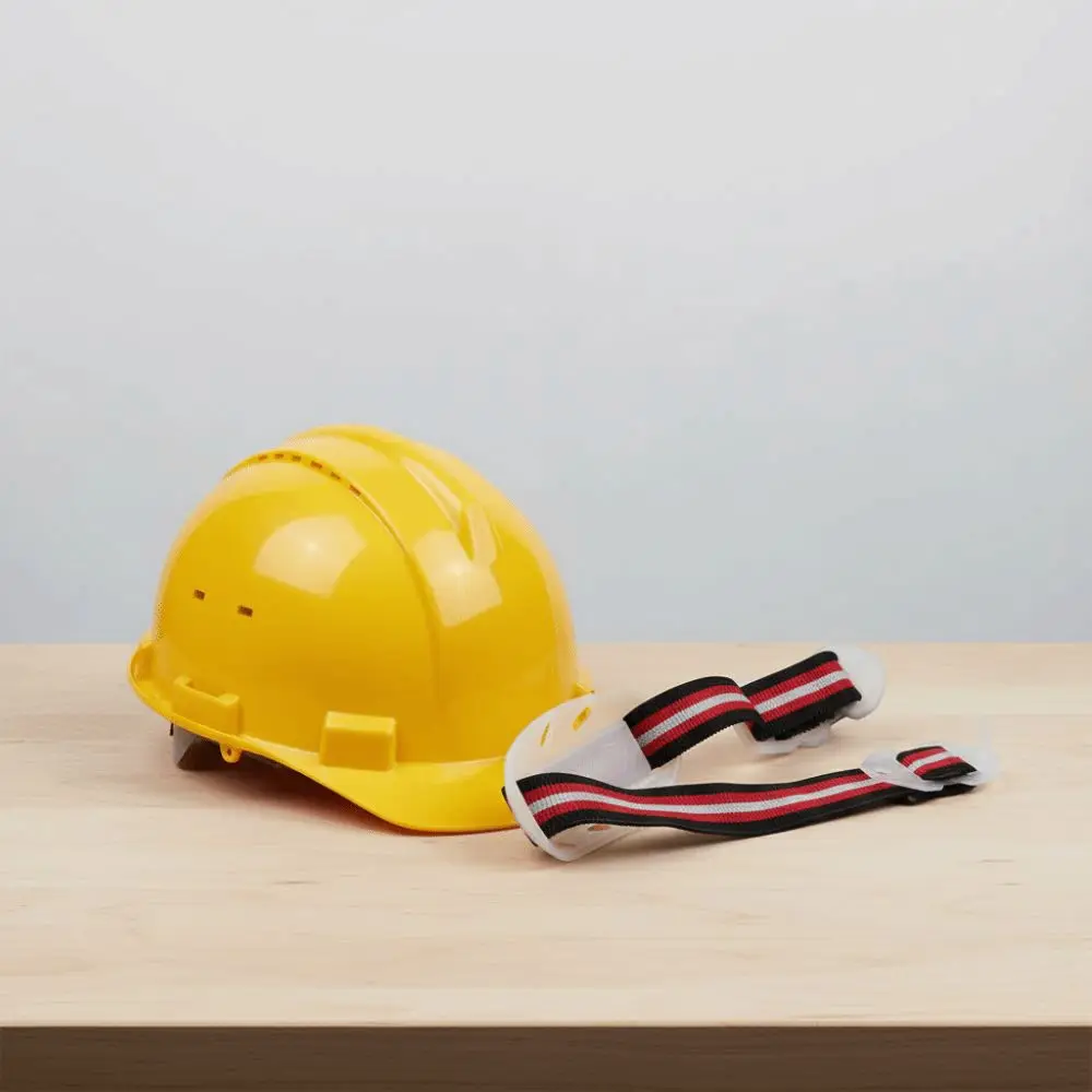 1 Pcs Lightweight Black Helmet Chin Strap White Black Red Plastic Chin Strap White Headwear Protection Construction Site
