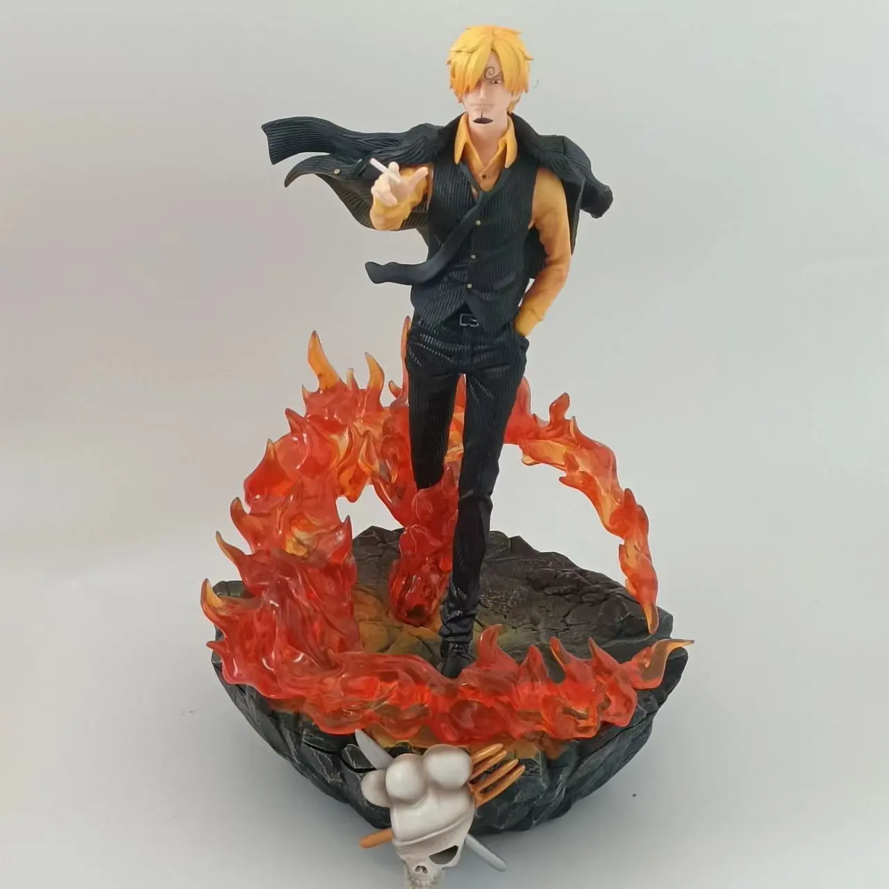 New 40cm One Piece Action Figure Blood Vinsmoke Sanji Anime Collection Model Statue Doll Children Anime Model Ornaments Gift Toy