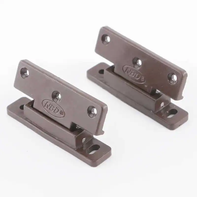 

Furniture Plastic Spring Hinge Hidden Flat Loaded Hinge For Wardrobe Cupboard Cabinet Door Joint Connector Furniture Hardware