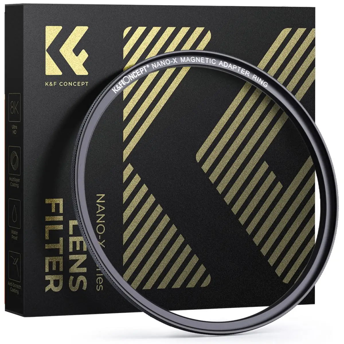 

K&F CONCEPT Magnetic Ring Adapters for ND UV CPL Magnetic Camera Lenses Filters 49mm 52mm 55mm 58mm 62mm 67mm 72mm 77mm 82mm
