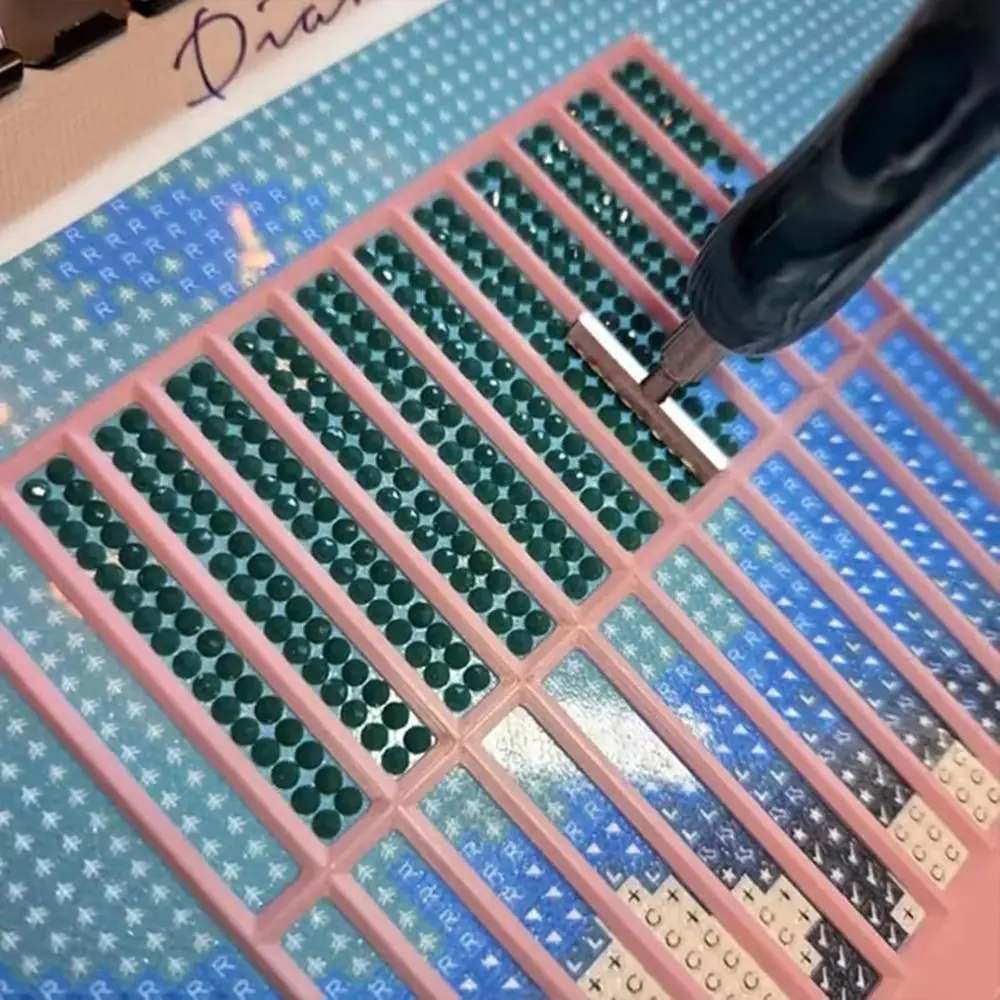 3D Diamond Drawing Ruler High Precision Anti-Slip Gem Painting Rulers Lightweight Gem Painting Grid