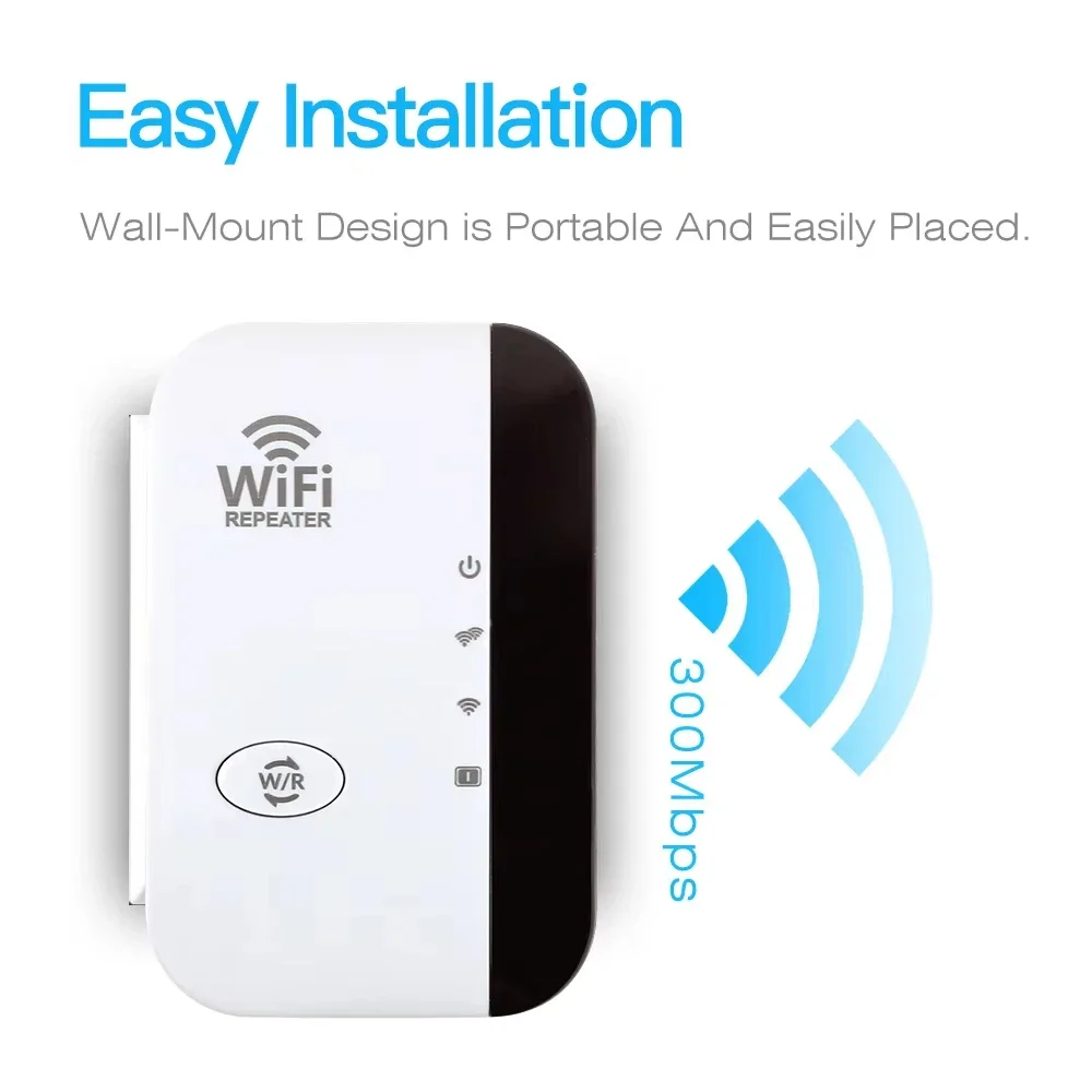 Router WIFI nirkabel 300Mbps, Router Wifi Range Extender penguat Wi-Fi 802.11N adaptor kartu untuk PC rumah/kantor