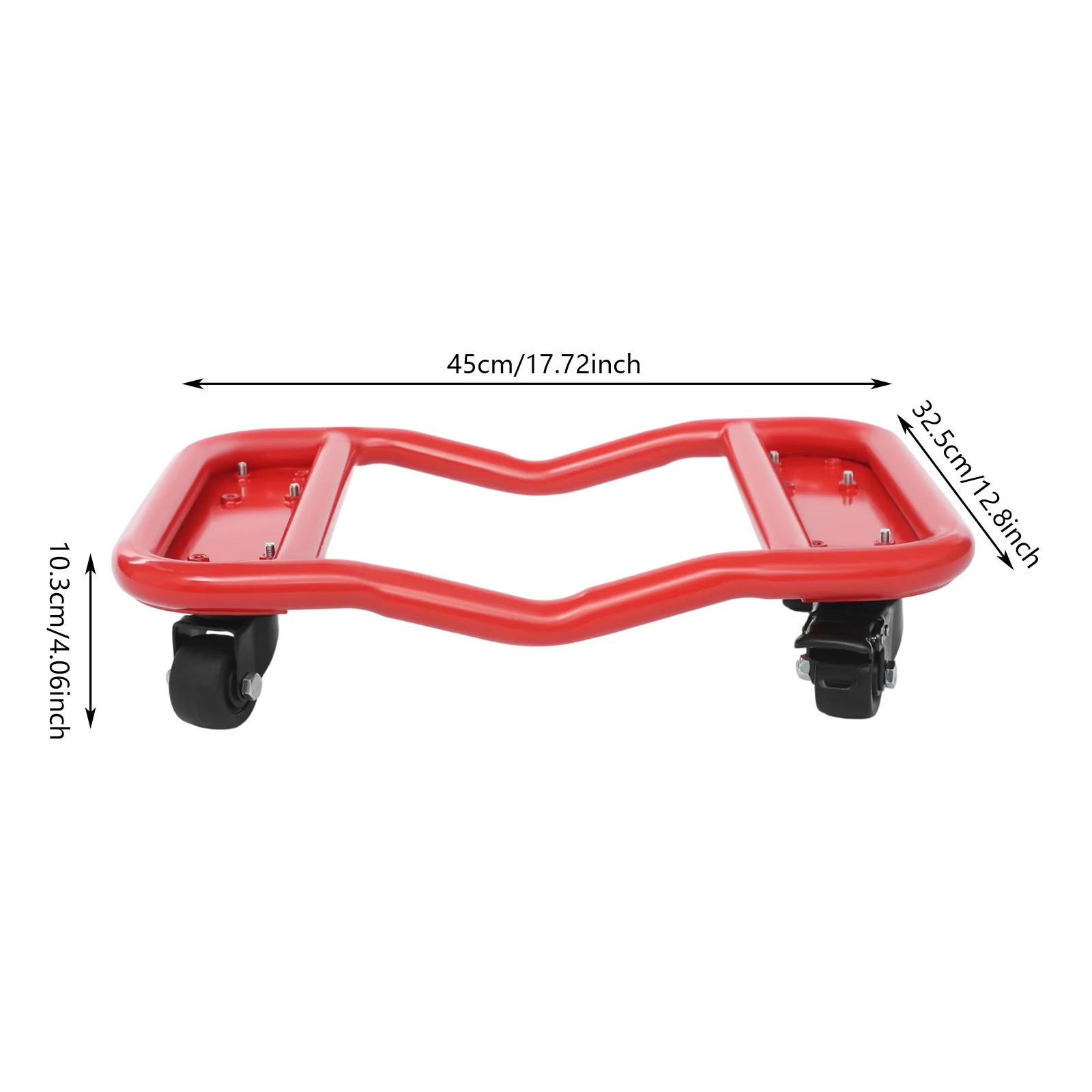 الصلب الأحمر 45x32.5x10.3 سنتيمتر عربة أربع قطع 6000 رطل الحاملة عربة محمولة كتلة بكرة #2