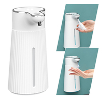 400ml Automatic Soap Dispensers USB Charging Smart Washing Hand Machine Infrared Sensor Automatic Hand Washer for Home Offices
