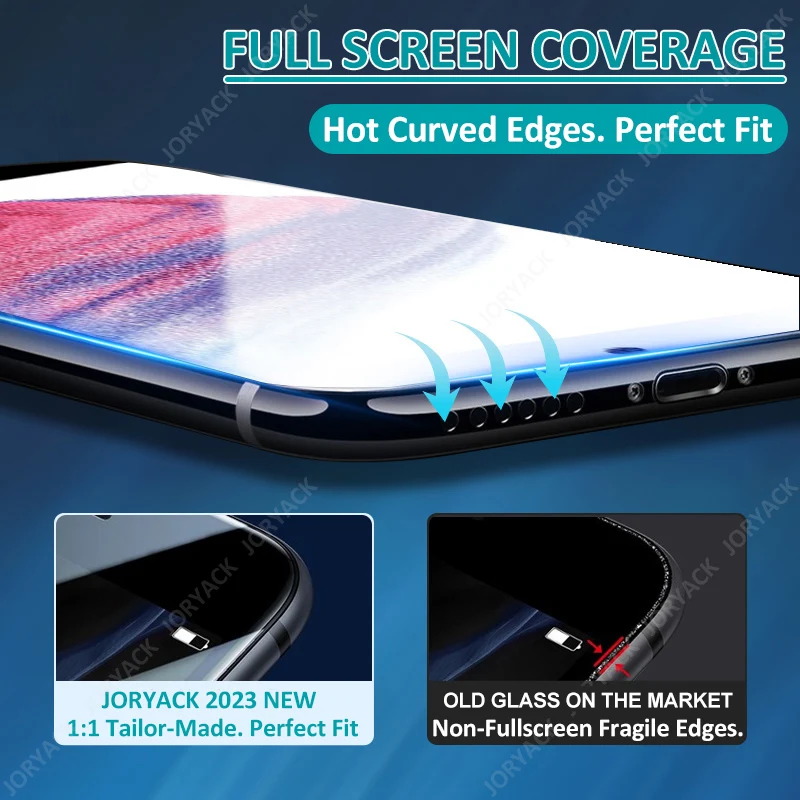 4PCS Screen Protector Tempered Glass For Samsung Galaxy A54 A24 A34 A23 A33 A52 A52S A53 A73 A72 A51 A71 A42 Protective Glass