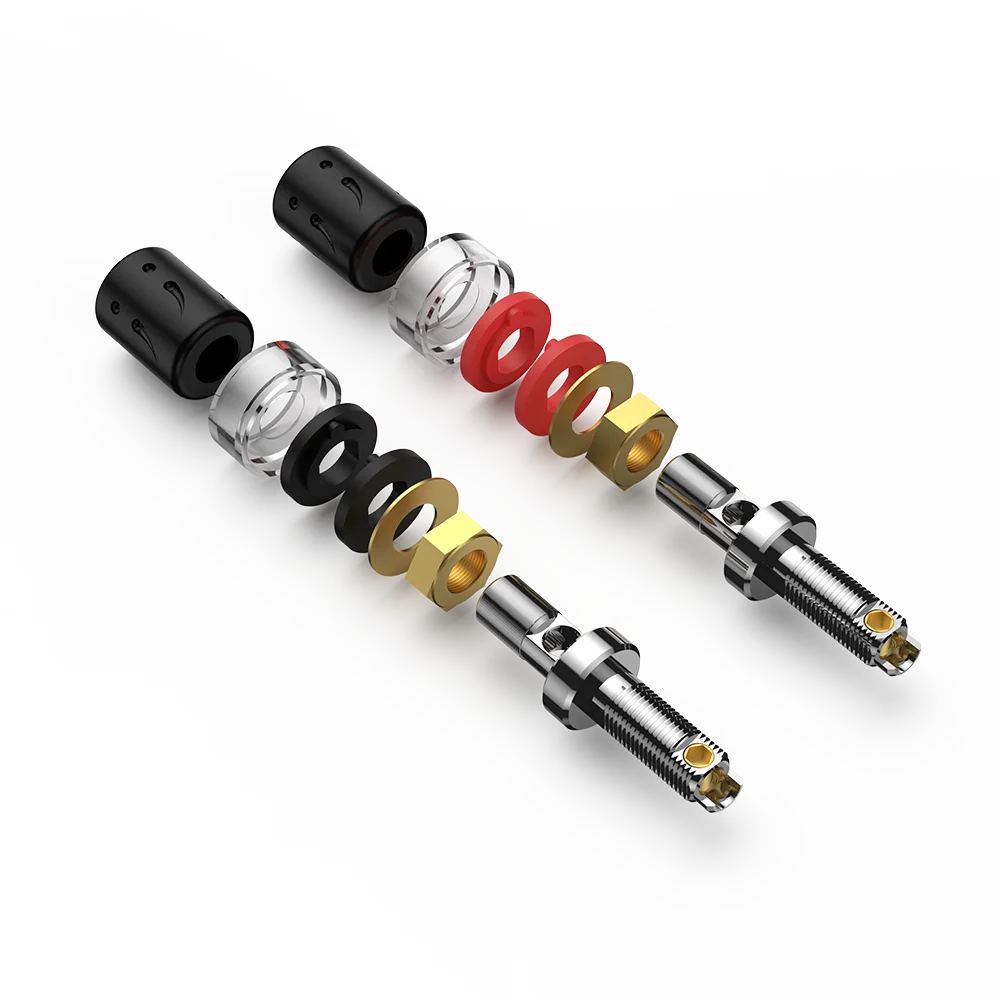High Quality Viborg BP-603(R) Pure Copper Rhodium Plated Binding Post for Speaker Terminal HiFi Speaker Amp