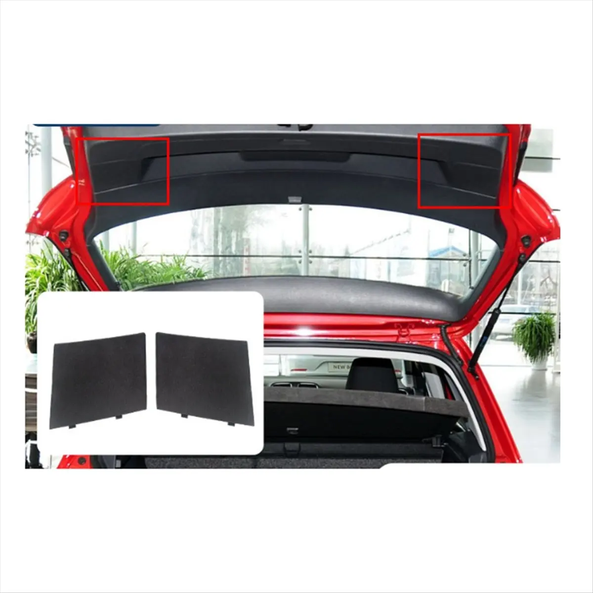 #23V Automotive Parts & Accessories,Car Trunk Lid Interior Panel Tail Light Cover Panel for VW Golf 6 MK6 (Black) view 3