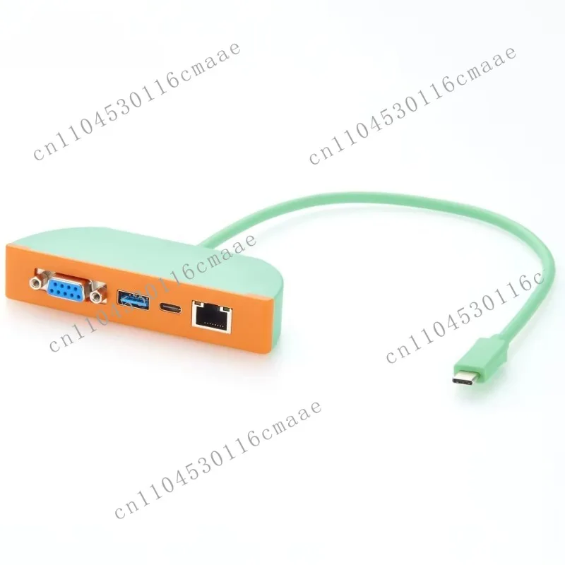 4-in-1 USB-C To USB-A USB-C RJ45 DB9 RS232 Docking Hub FT232RNL for Automation POS ATM Maintenance Serial Debugging