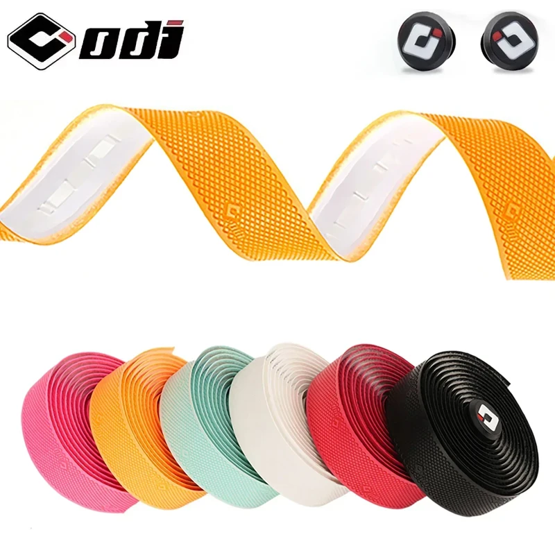 

Лента для шоссейного велосипеда ODI, сверхлегкая лента из искусственной кожи/EVA с ромбовидной текстурой, противоскользящая, высокая прочность, ремень для руля велосипеда, детали велосипеда