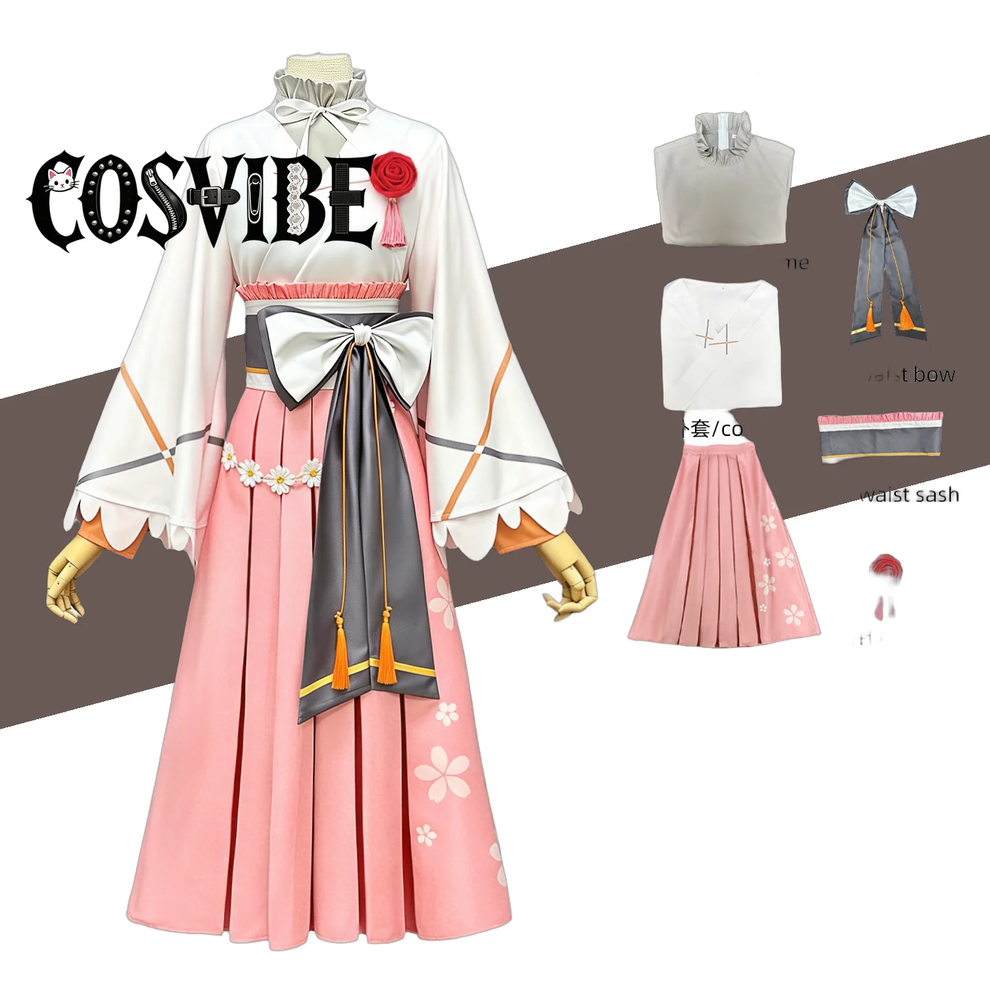 

Agents of Four Seasons Daisy Cosplay - Spring Flower God Dance Uniform Wig Dress Halloween Party