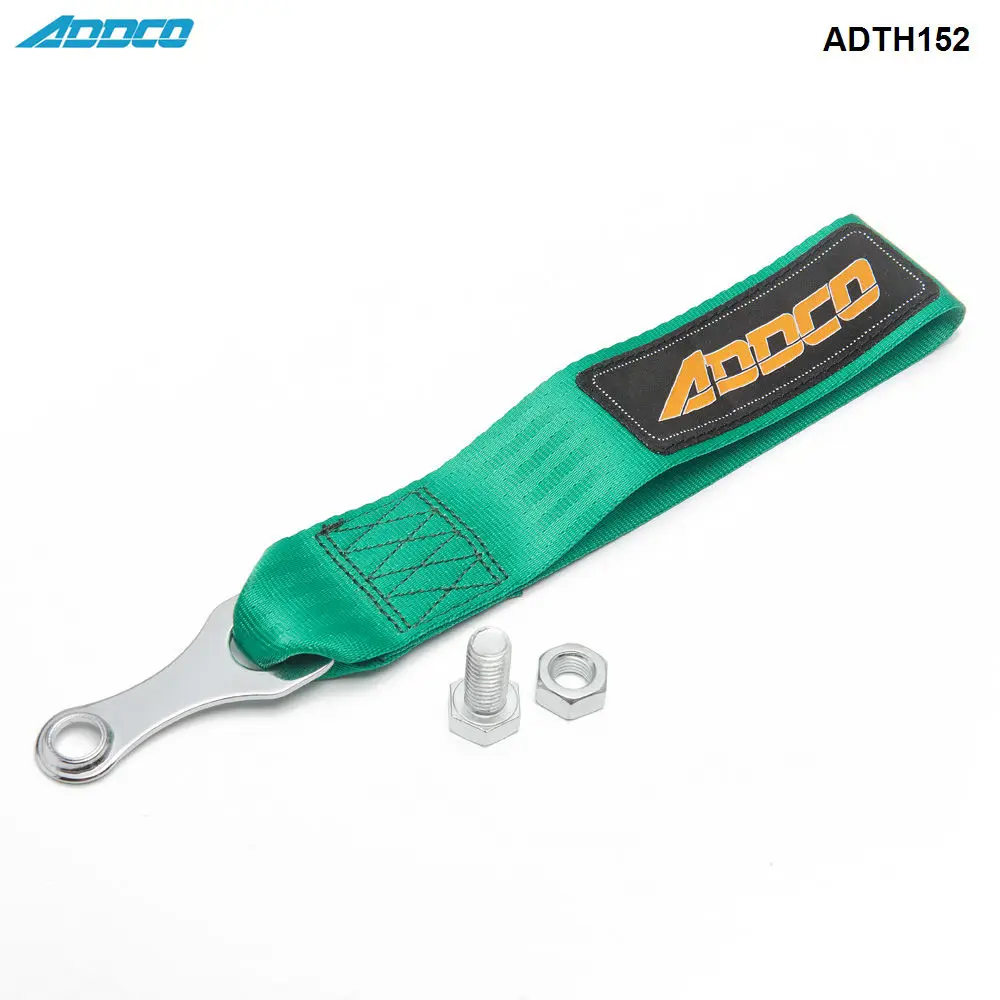 Racing Tow Strap with bolt-on hardware Universal Jdm for Cars Trucks ADTH152