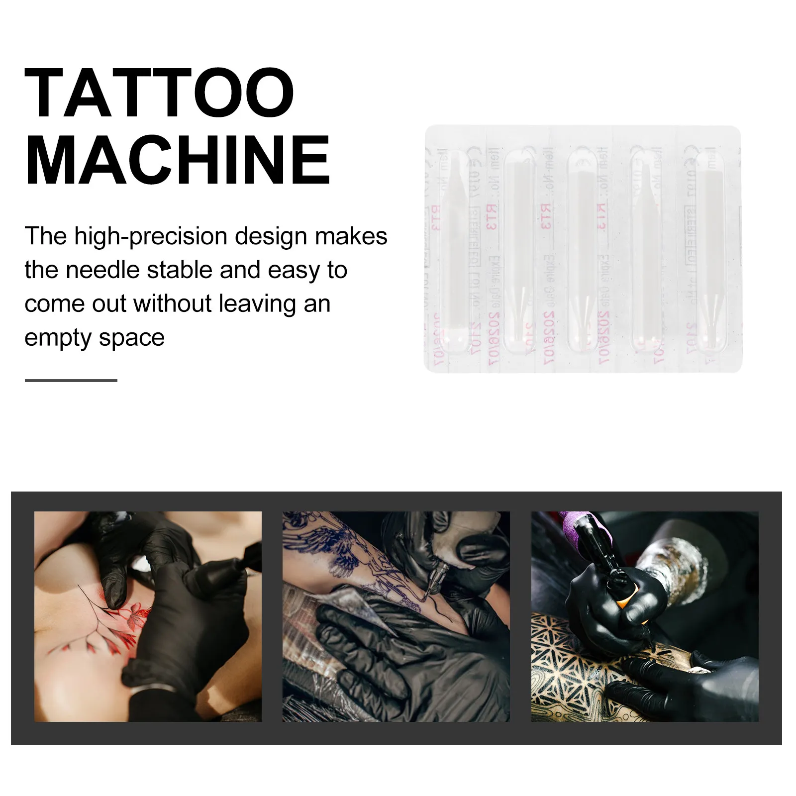 1 Box Nozzle Tips Disposable Needle Mouths for Tattoos High Quality Workmanship Compatible with All Tattoo Guns