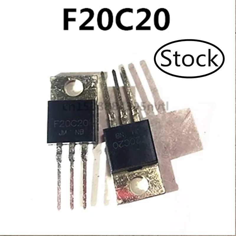 Original 6 unids/lote F20C20 TO-220