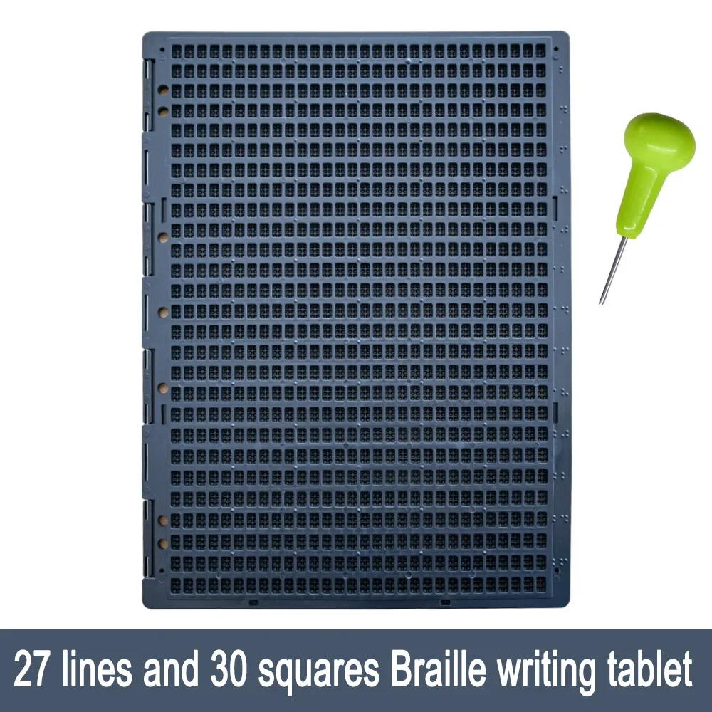 

27 Lines and 30 Squares Braille Writing TabletBraille Learning Supplies for the BlindWriting Aids for the Visually Impaired