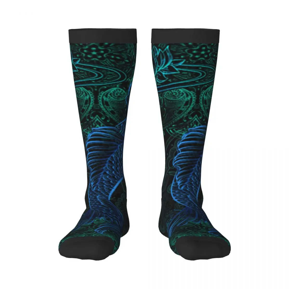 

Stockings Funny Autumn Casual Warm Socks Mandala Koi Soft Winter Knee High Socks