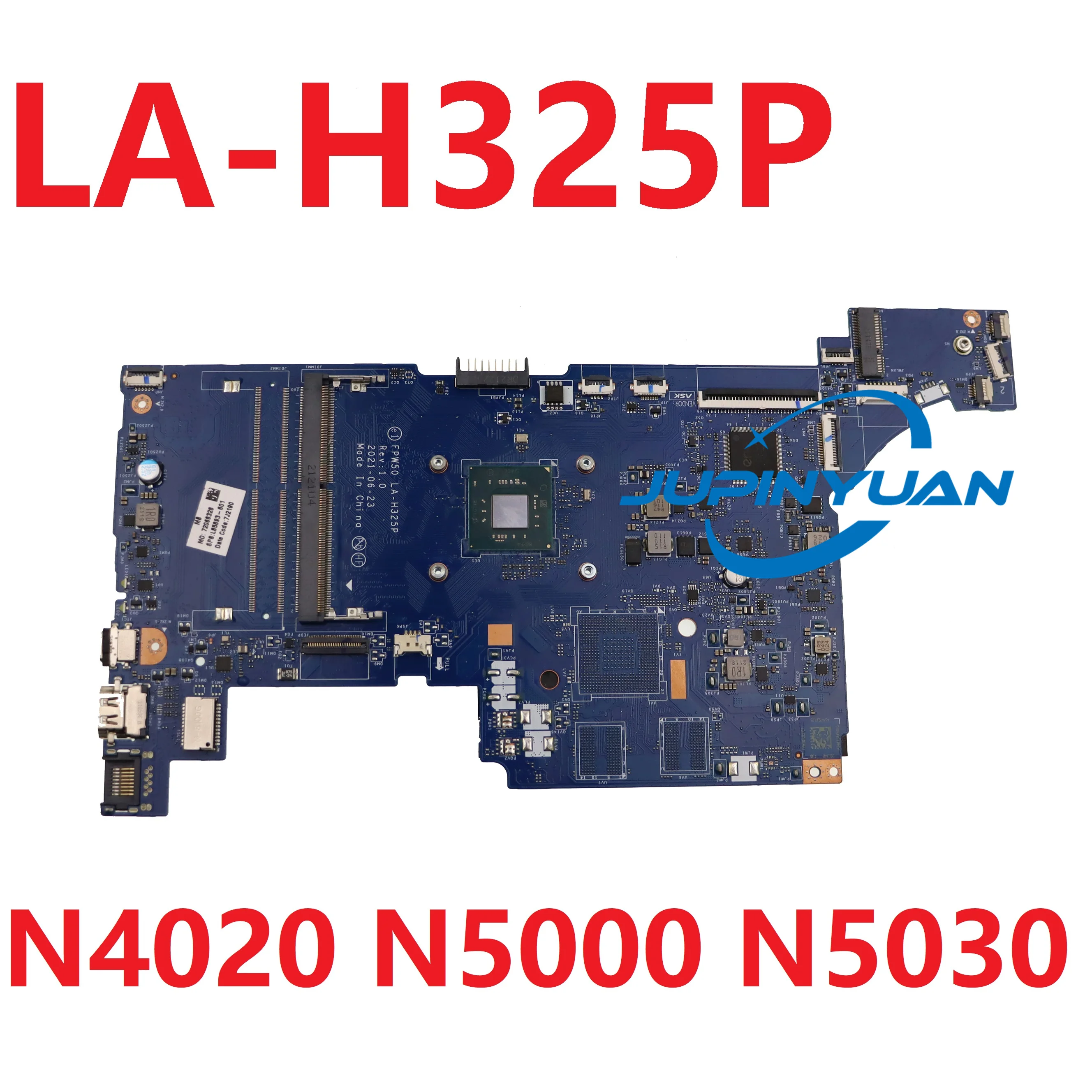 For HP 15-DW 15-dw0081wm 15-DU Laptop Motherboard LA-H325P Mainboard L51988-601 L85893-601 L85892-601 Notebook N4020 N5000