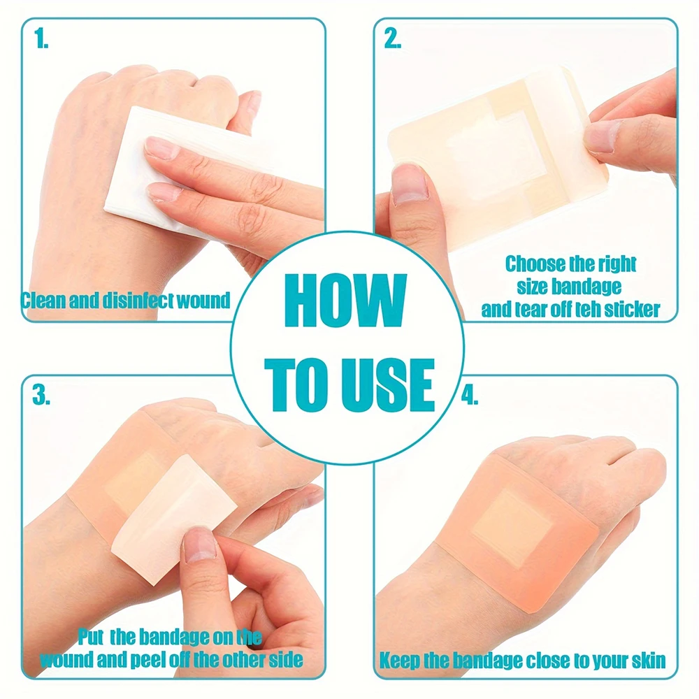 100/200/300 قطعة أشكال متنوعة الإسعافات الأولية مقاوم للماء الجرح ضمادة تنفس الفرقة المعونة للمنزل السفر مجموعات الطوارئ