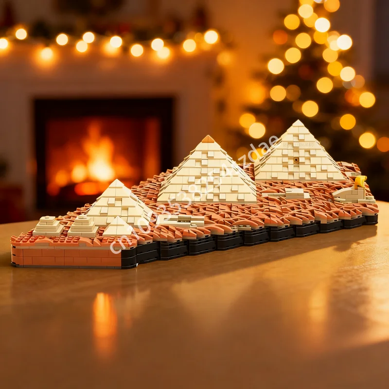 

2279 шт. MOC Пирамиды Гизы, архитектурная модель, строительные блоки, строительный рождественский подарок, сборка, сделай сам, образовательная игрушка для детей