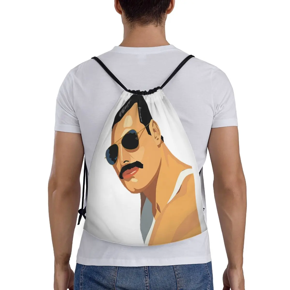

Рюкзаки Freddie Mercury, модные портативные сумки на шнурке, спортивная сумка, сумки для книг для школы путешествий
