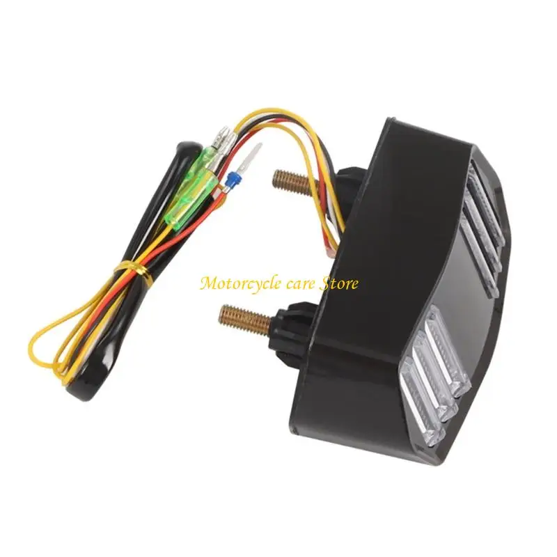 U75F 12V Motorcycle Tail Light with Integrated Color-Coded Harness for MSX125 CBR650F