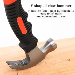 1PC Mini Claw Hammer Carpentry Iron Hammer Household Multipurpose Portable Hammer Hardware Tools Car Safety Glass Escape Hammer