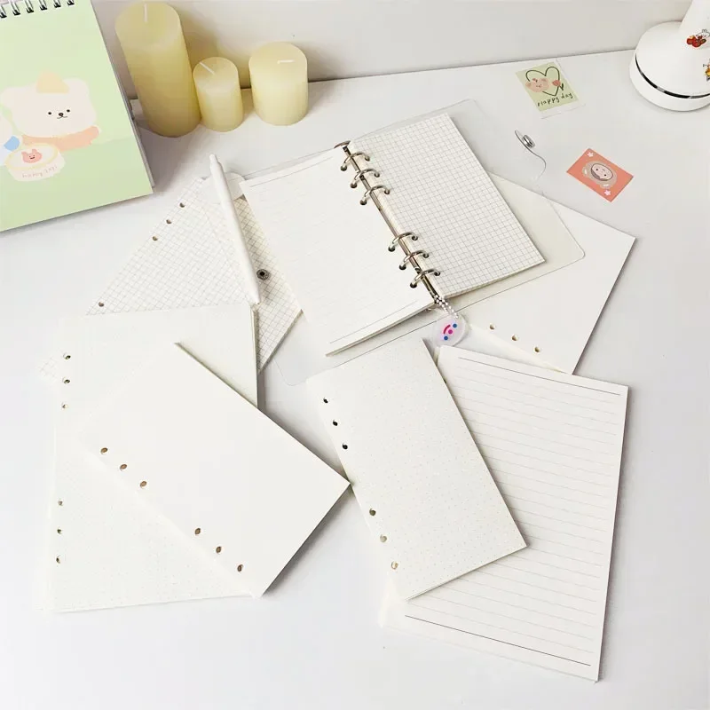 A5/A6 Replaceable Core Paper Material Filling Notebook Paper Diary, Suitable for Replaceable Unit Binding Refill Diary Paper