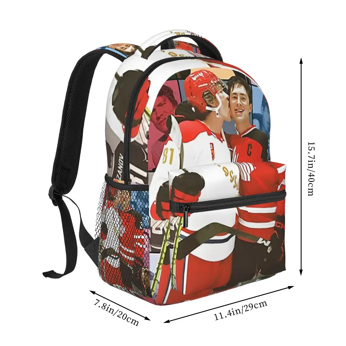 Ilya Rozanov Shane Hollander Heated Rivalry Queer Hockey Backpack Student Boys Girls BookBag School Bag Shoulder Bags For Unisex