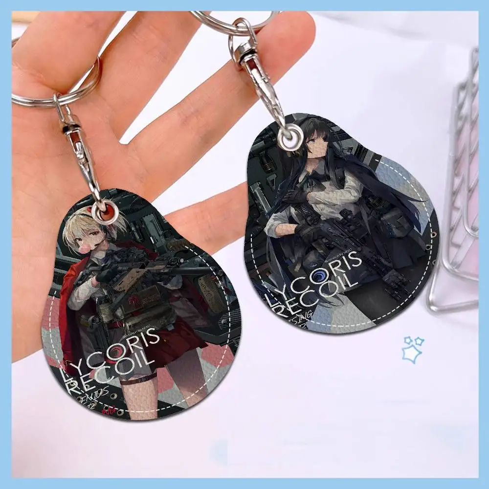 

Мультфильм аниме Lycoris Recoil классический брелок для контроля доступа к двери отель Famliy ключи доступа защитный чехол идентификационная карта бирки брелок