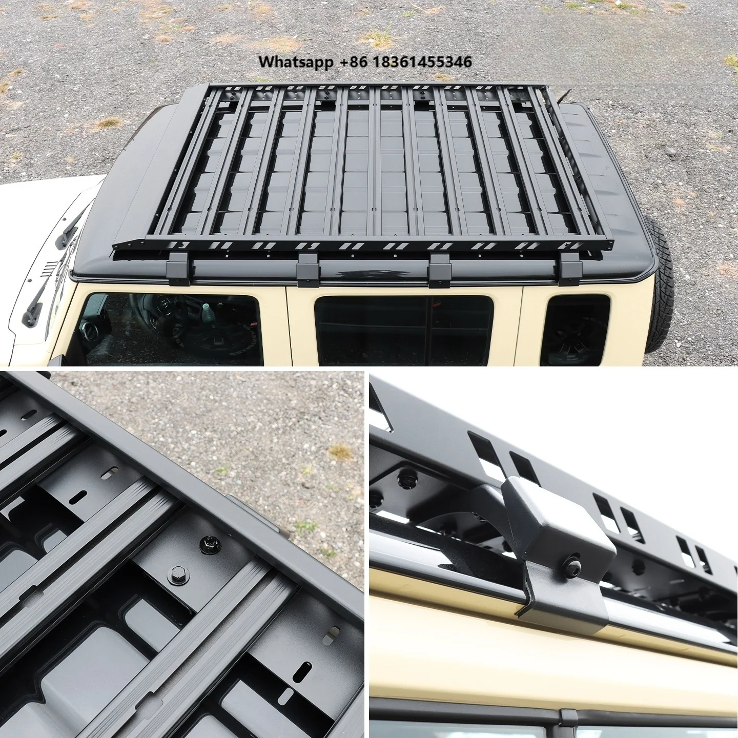 

For Jimny 5 Door Aluminum Alloy Rooftop Mount Roof Platform Luggage Rack 100kg Capacity Exterior Modification Accessories