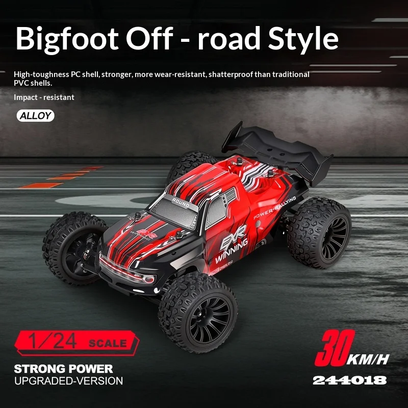 Weili 244018 Cross-Border 1:24 Two-Wheel Drive Full-Scale Off-Road High-Speed Rc Car Model Toy