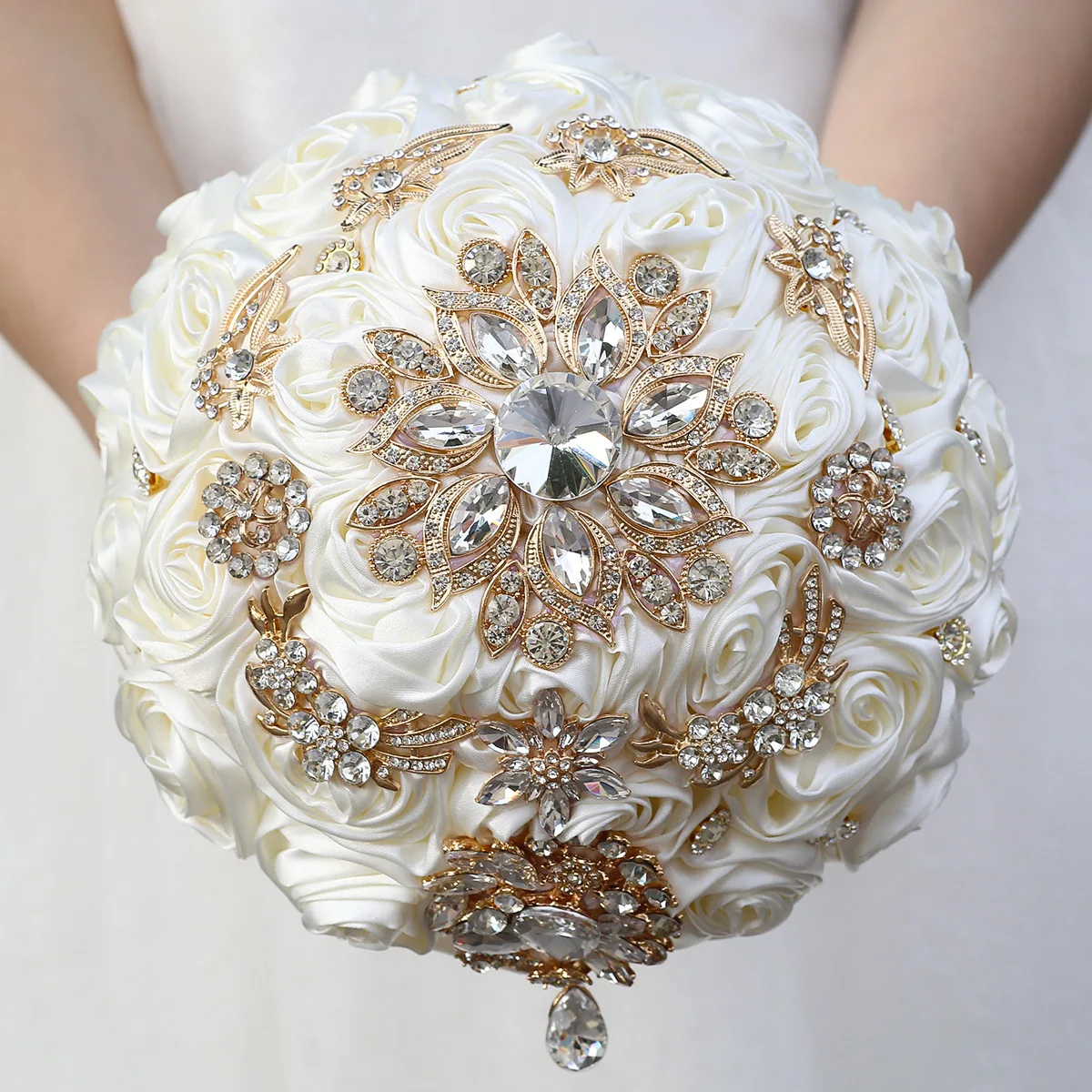 yeenanee-luxury-white-dusty-rose-wedding-bouquet-for-bride-with-bling-rhinestones-handmade-satin-rose-bridal-quinceanera-bouquet
