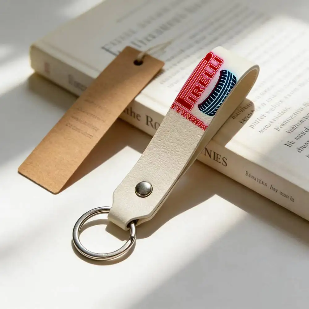 

Брелок для ключей PIRELLI из высококачественной искусственной кожи, винтажный стиль, для мотоциклов, скутеров и мотокросса