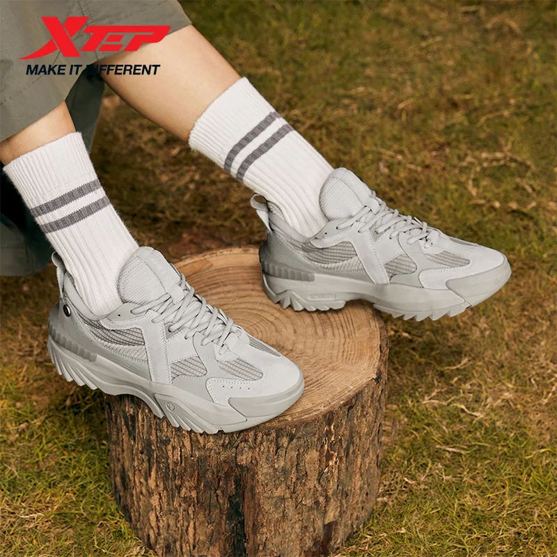 

Xtep Women's Casual Shoes Fashion Casual Cushioning Walking Shoes Durability Shock Absorption Comfortable Sneakers 877418320024