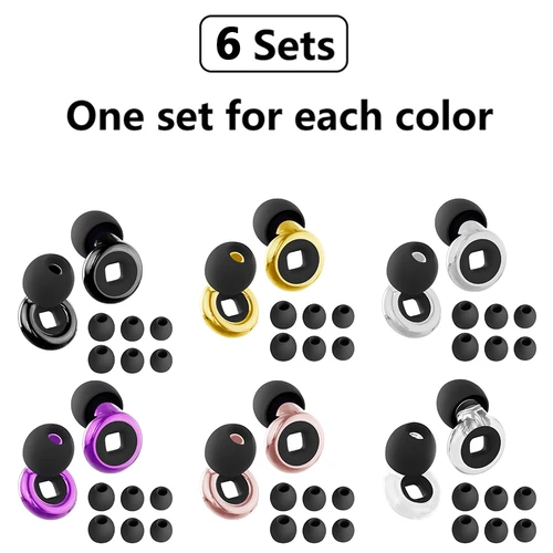 Imagen 2 del producto Tapones para los oídos silenciosos: reducción de ruido y filtrado, ideales para dormir, nadar y motos