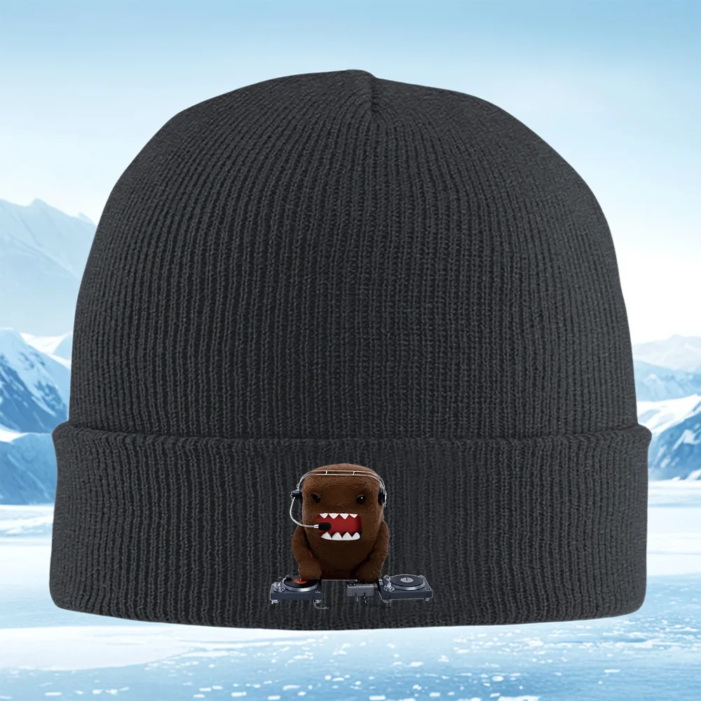 domo-monster-dj-fones-de-ouvido-turntables-musica-das-mulheres-dos-homens-unisex-chapeu-de-malha-gorro-pulover-inverno-termico-quente-natal-outdo