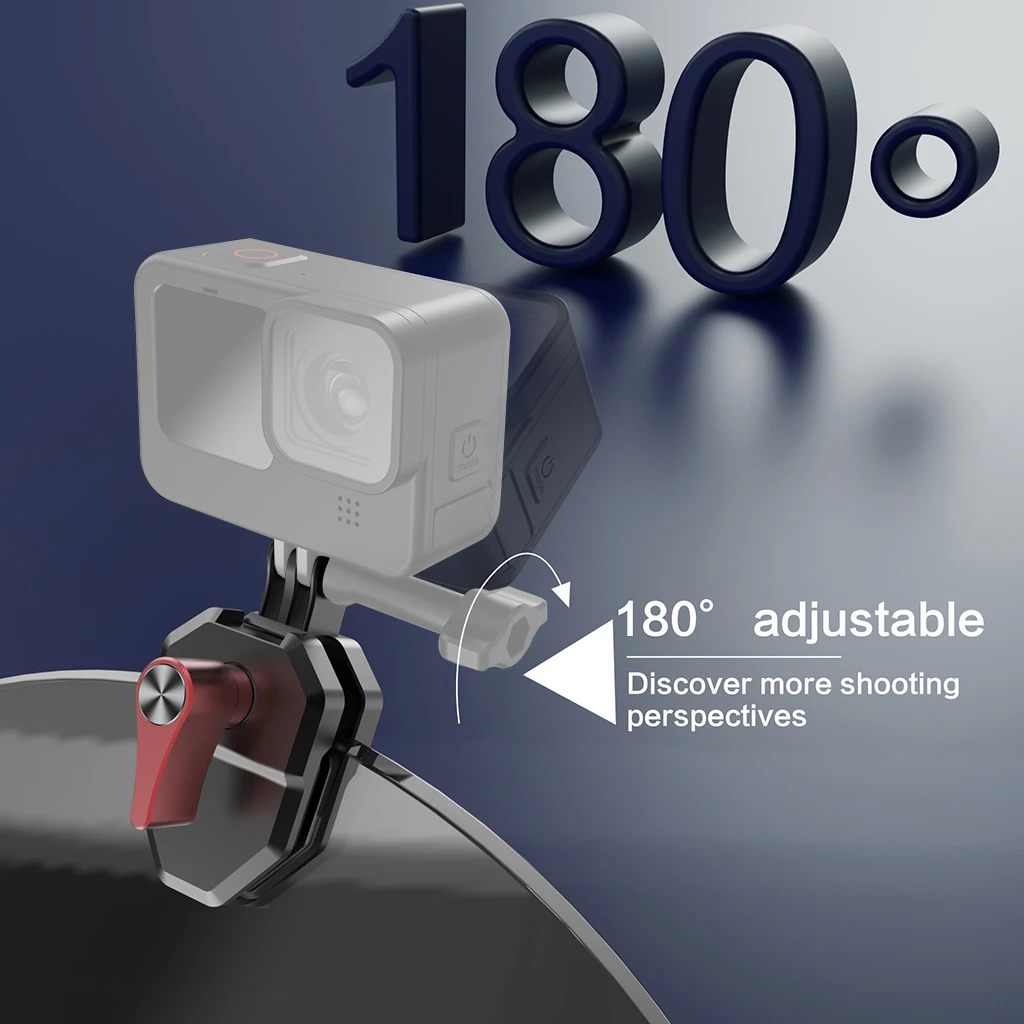 BGNing Motorrad-Windschutzscheiben-Halterungsklemme für DJI POCKET 4 für Insta360 X5 X4 X3 GO3S/ACE PRO2 /DJI Action 5 Pro 4 3 2 – Detail 7
