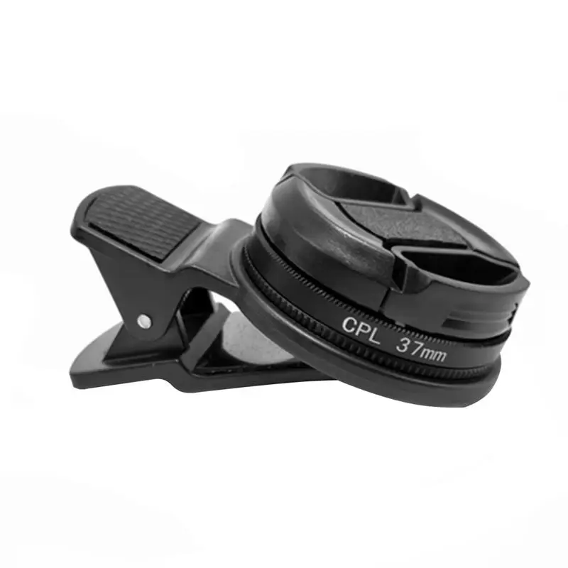 Portable Circular Polarizer Lens With Phone Clip Enhances Photography By Reducing Glare & Reflections