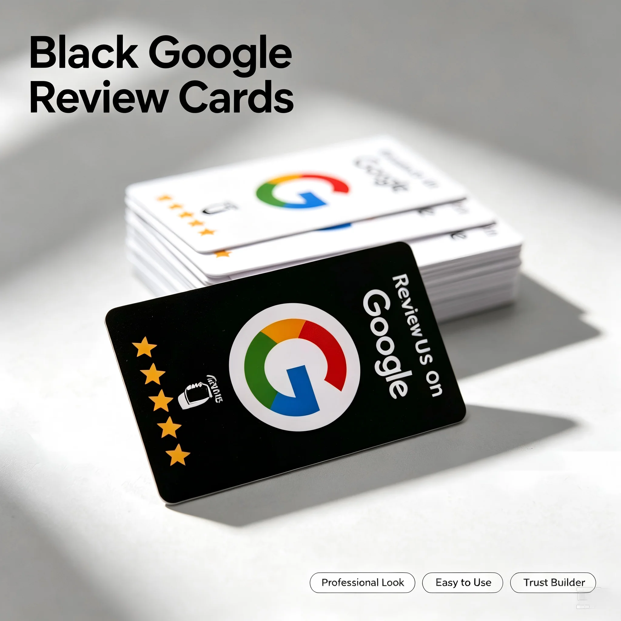 NFC215 Programmable QR Code Google Review Card 13.56Mhz Independent Setting Station for Business Marketing