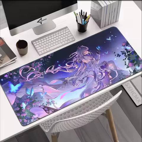 Anime Mousepad Honkai Star Rail Castorice Mouse Pads Gamer Mat Xxl Pc Accessories Protector Keyboard Pads Computer Gaming Mats