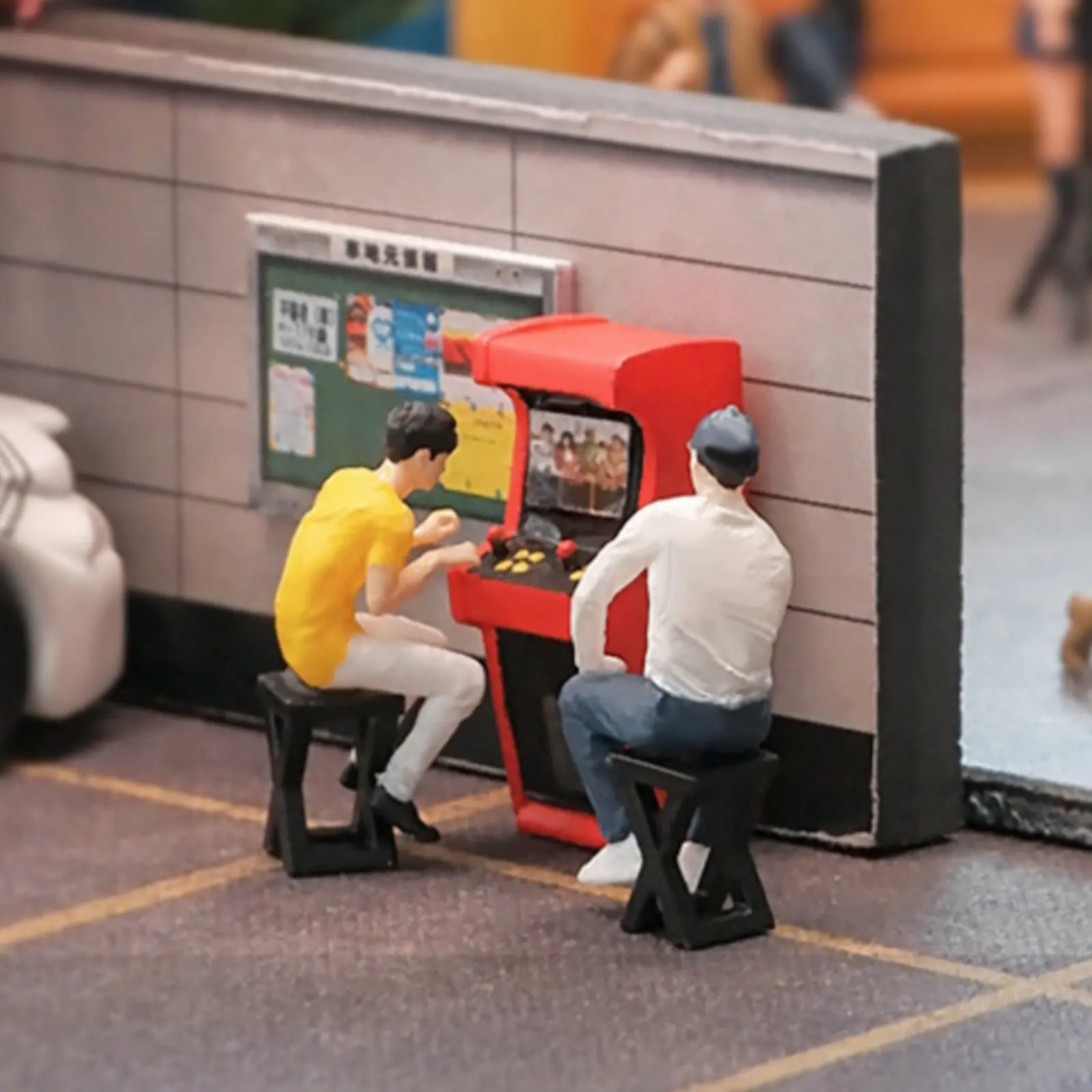 

1:64 Scale Coin-Operated Game Machine Machine Figure Highly Detailed 1:64 Scale Coin-Operated Game Machine Cabinet Scene Model