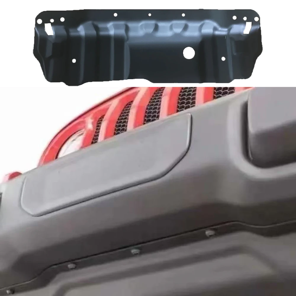 

Lantsun J087-4 Steel Front Bumper Diffuser 1PC 10th Radiator Skid Plate for Jeep for Wrangler JK07-17