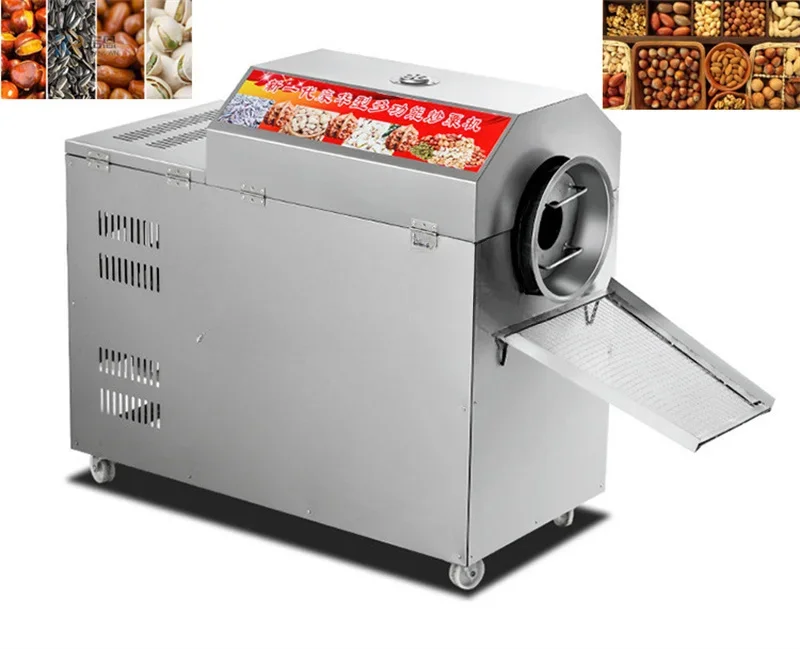 High Quality Multi-function Commercial Drum Roasting Machine For Nuts Maize Rice Full Automatic Electric