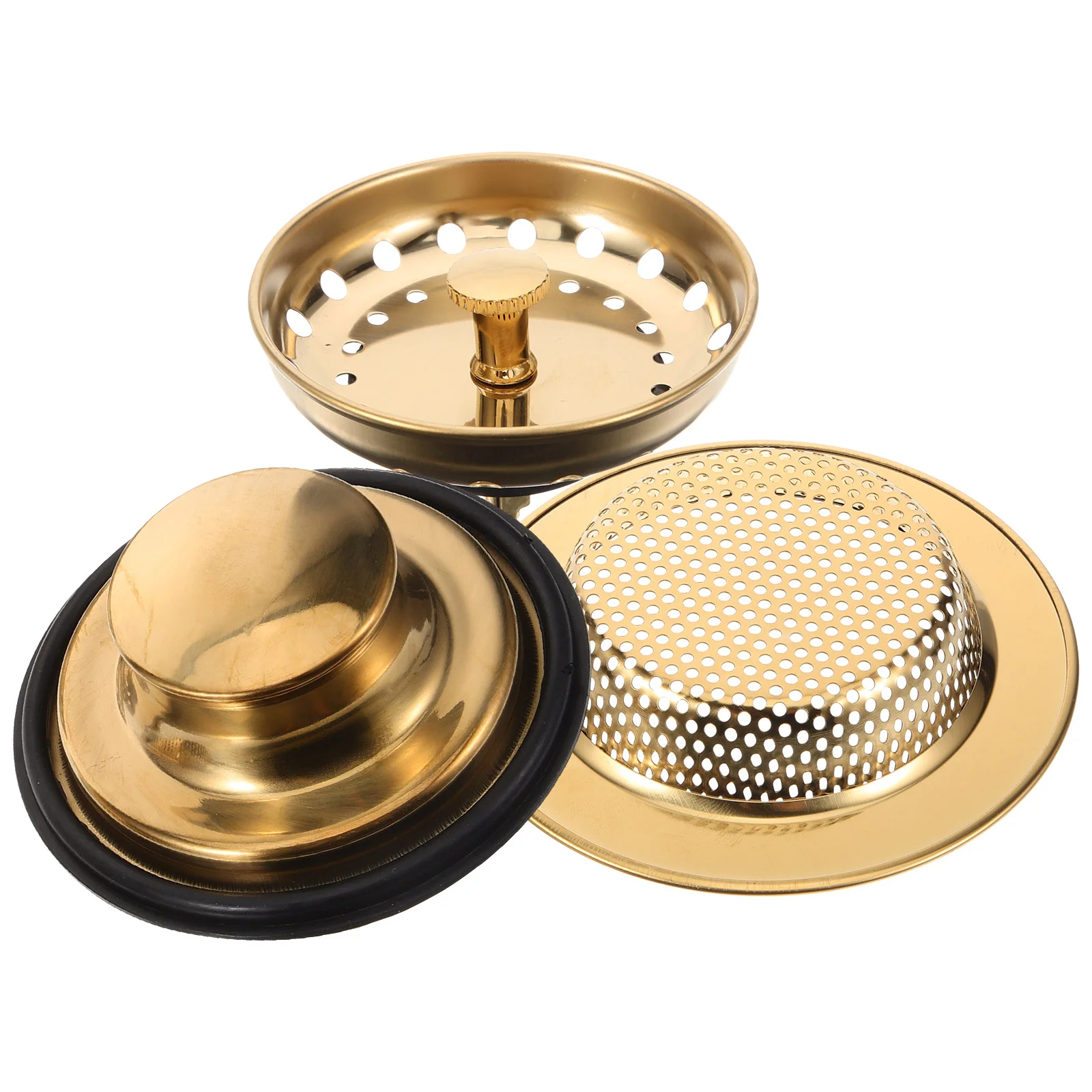 

Filter Pool Leaking Plug Kitchen Sink Draining Basket Strainer Garbage Disposal Gutter Cover for Golden Stopper
