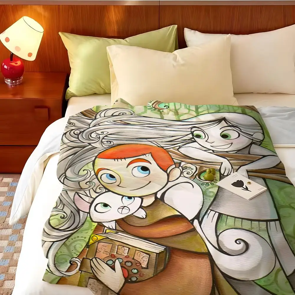 Animation T-The Secret Of K-Kells Throw Flannel Throw Blanket, Lightweight Cozy, Durable Washable cute Cool