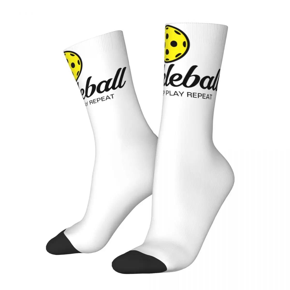 Casual Women Socks Pickleball Lover Enthusiasts Stuff Comfortable Racket Paddle Sport Graphic Socks All Seasons Best Gift Idea