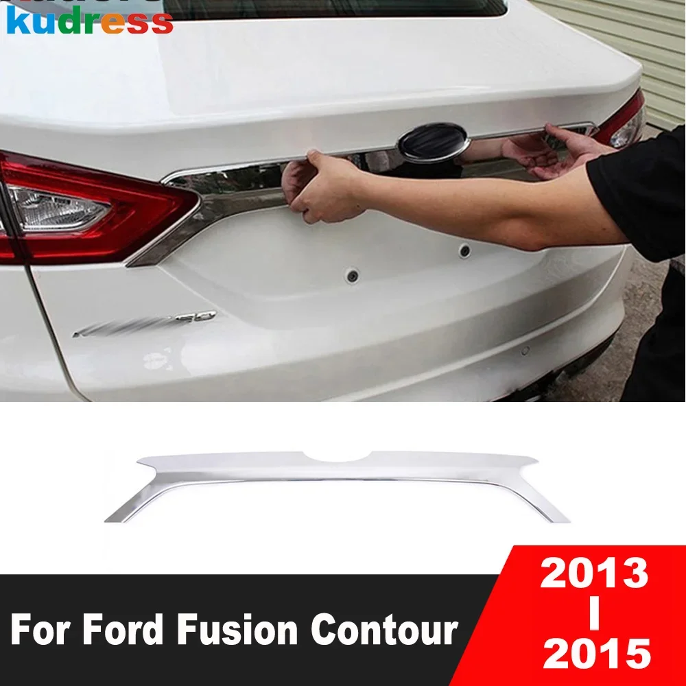 

Rear Trunk Lid Cover Trim For Ford Fusion Contour 2013 2014 2015 Chrome Tailgate Lip Molding Garnish Strip Car Accessories